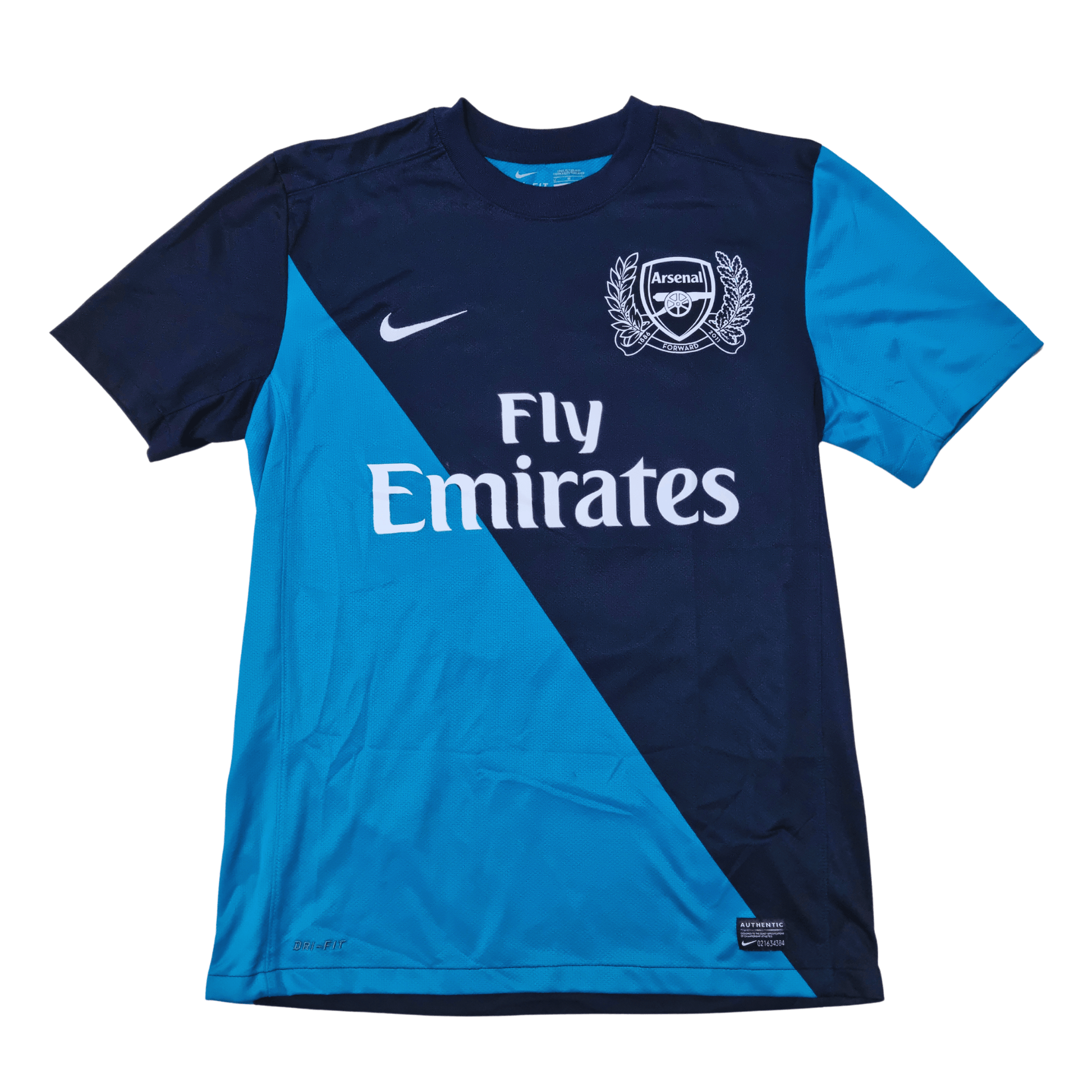 Arsenal 2011/12 Away Blue Jersey Front- Aaron Ramsey