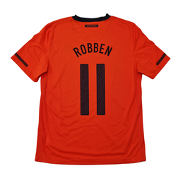 Netherlands 2010 Home Jersey - Arjen Robben Back | Upcycled Locker