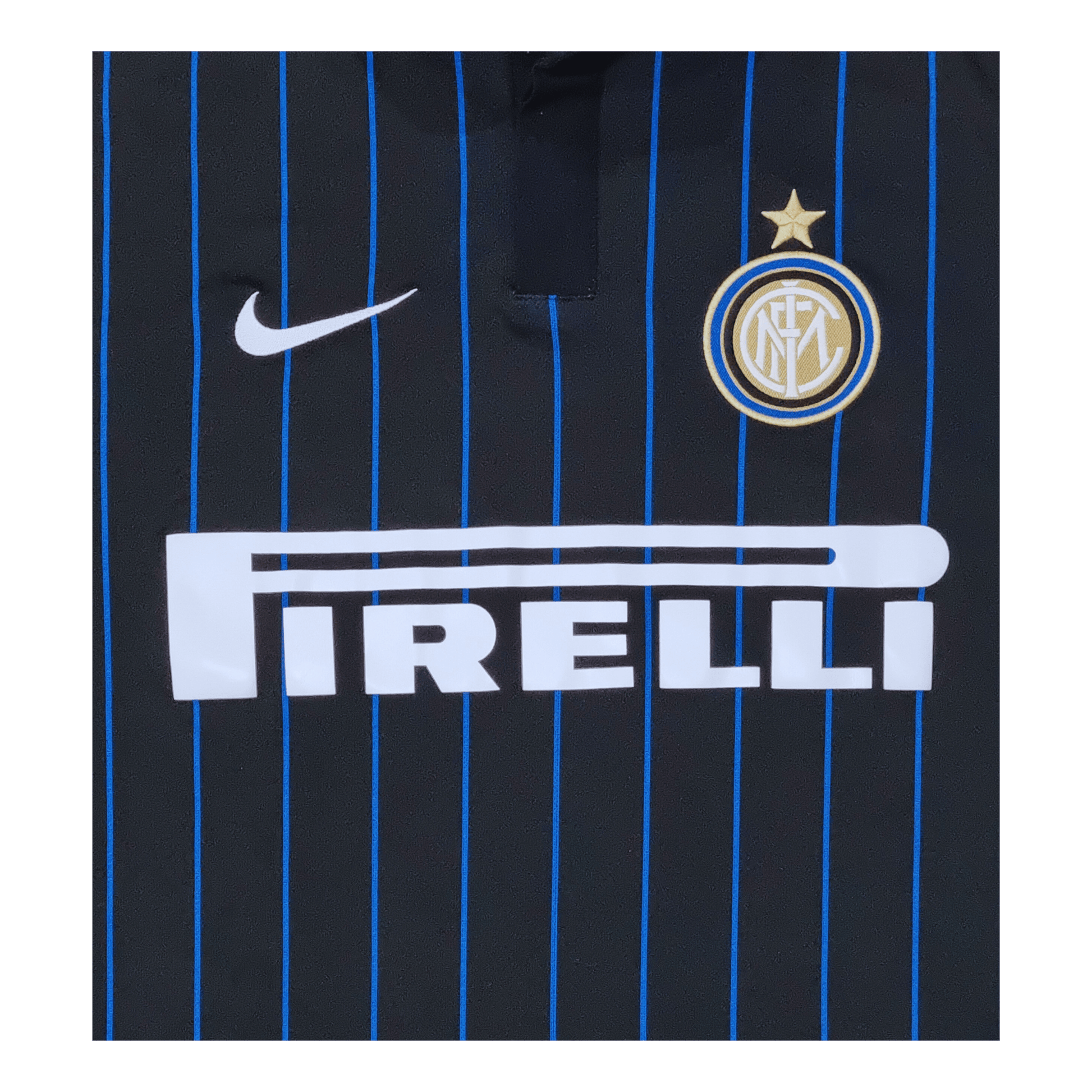 Inter Milan 2014/15 Home Jersey Front Logo | Upcycled Locker