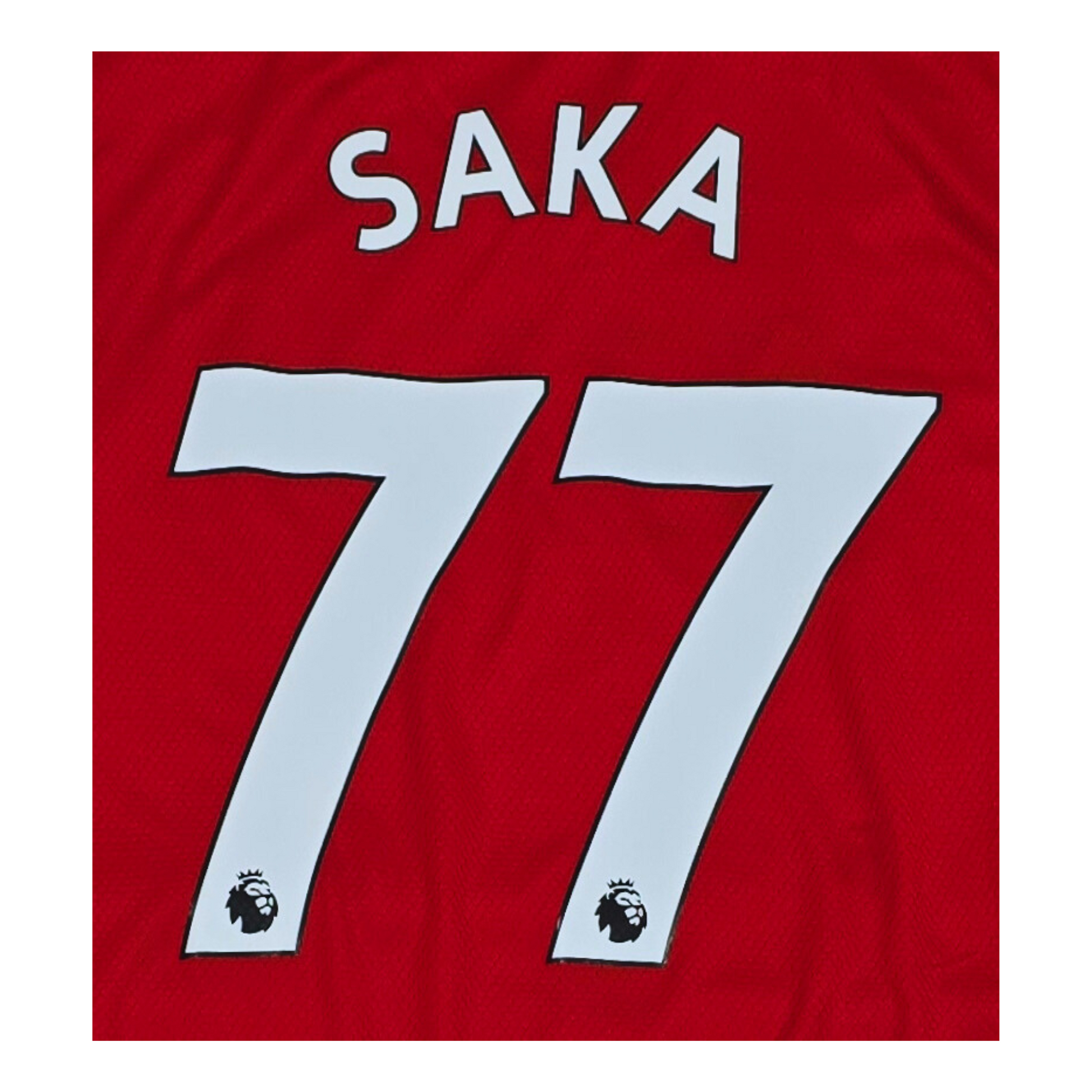 Arsenal 2019/20 Home Jersey - Bukayo Saka Back Logo | Upcycled Locker