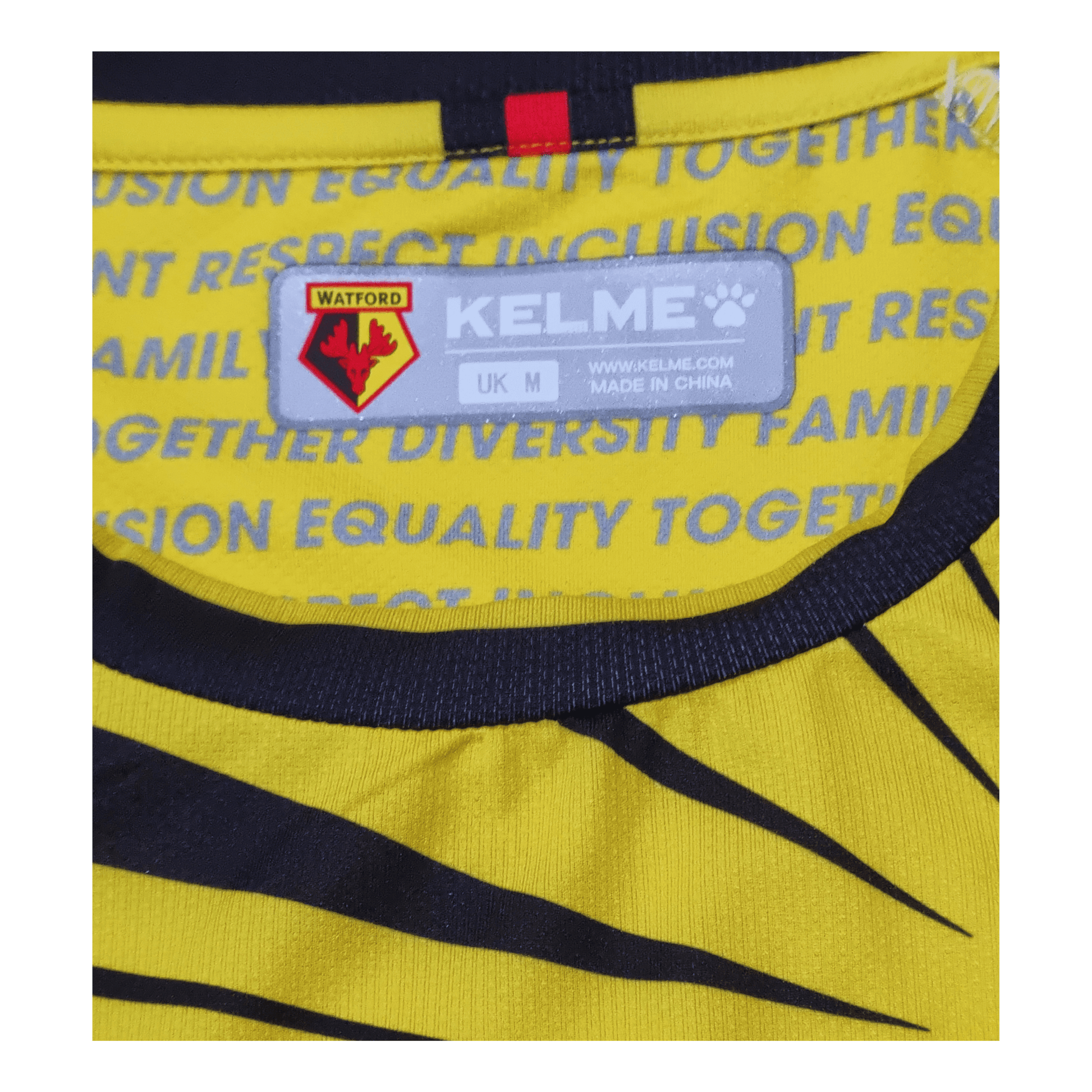 Watford 2020/21 Home Jersey Collar Tag | Upcycled Locker