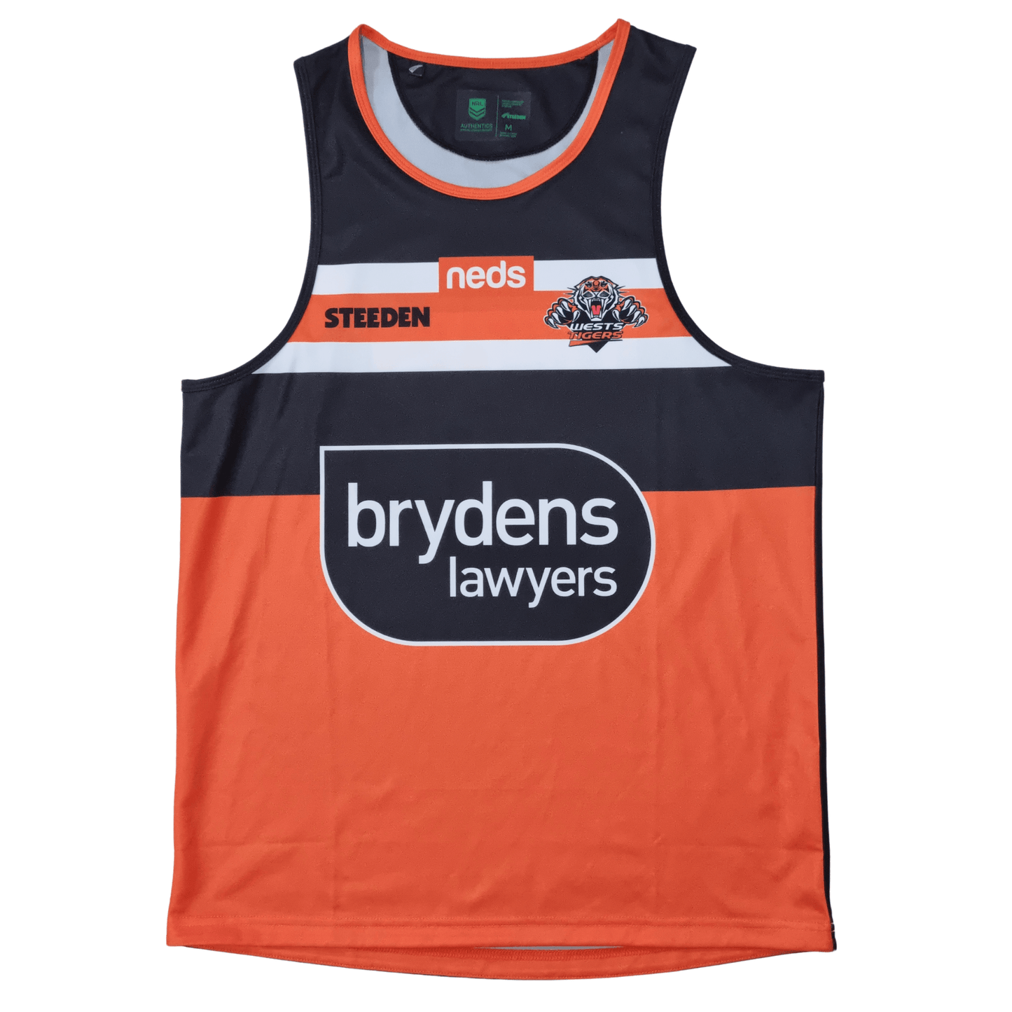 Wests Tigers 2021 Training Singlet - Front