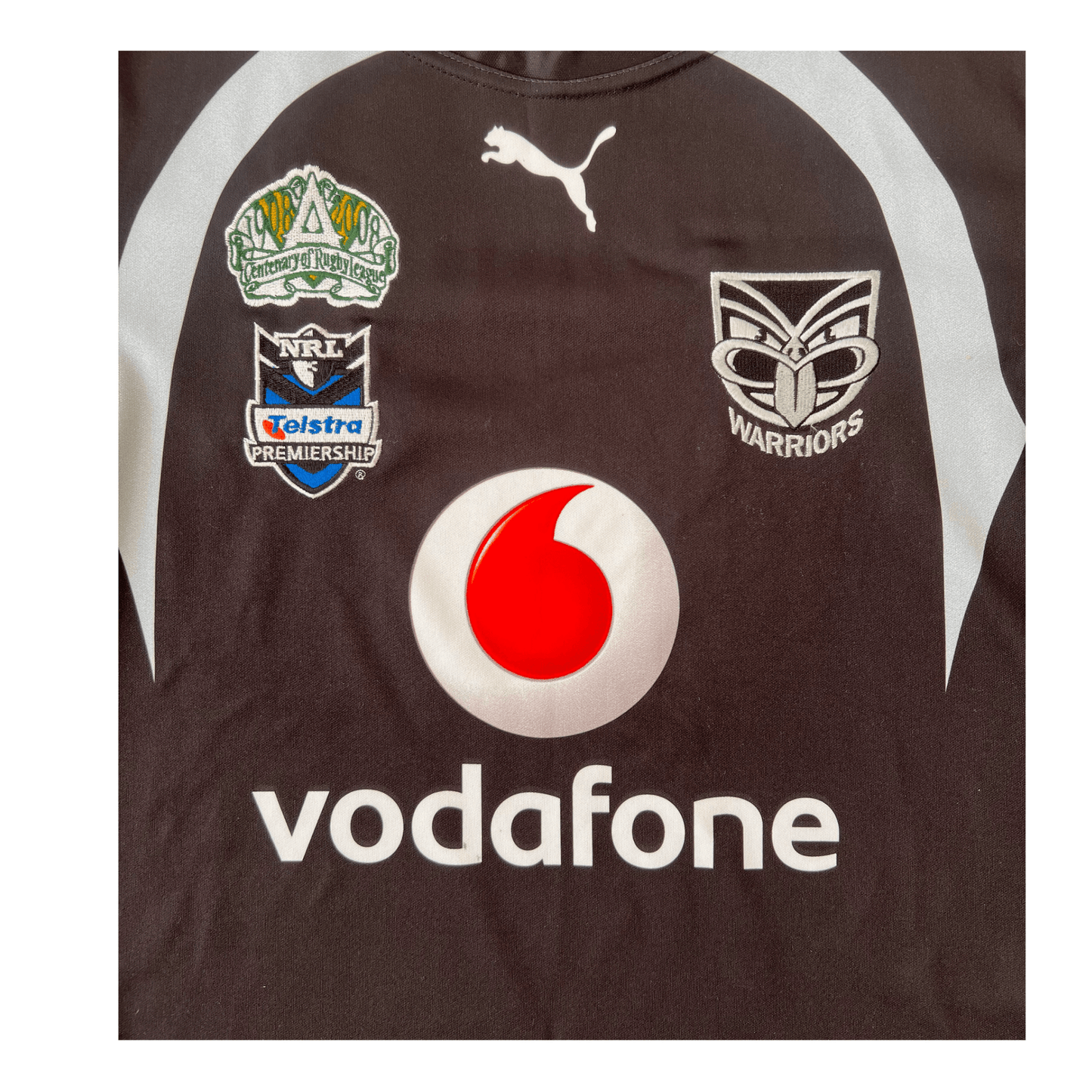 New Zealand Warriors 2008 Home Jersey -  Logo