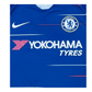 Nike Chelsea's away shirt with the words yoyo tyres on it should be replaced with Nike Chelsea 2018/19 Home Jersey.
