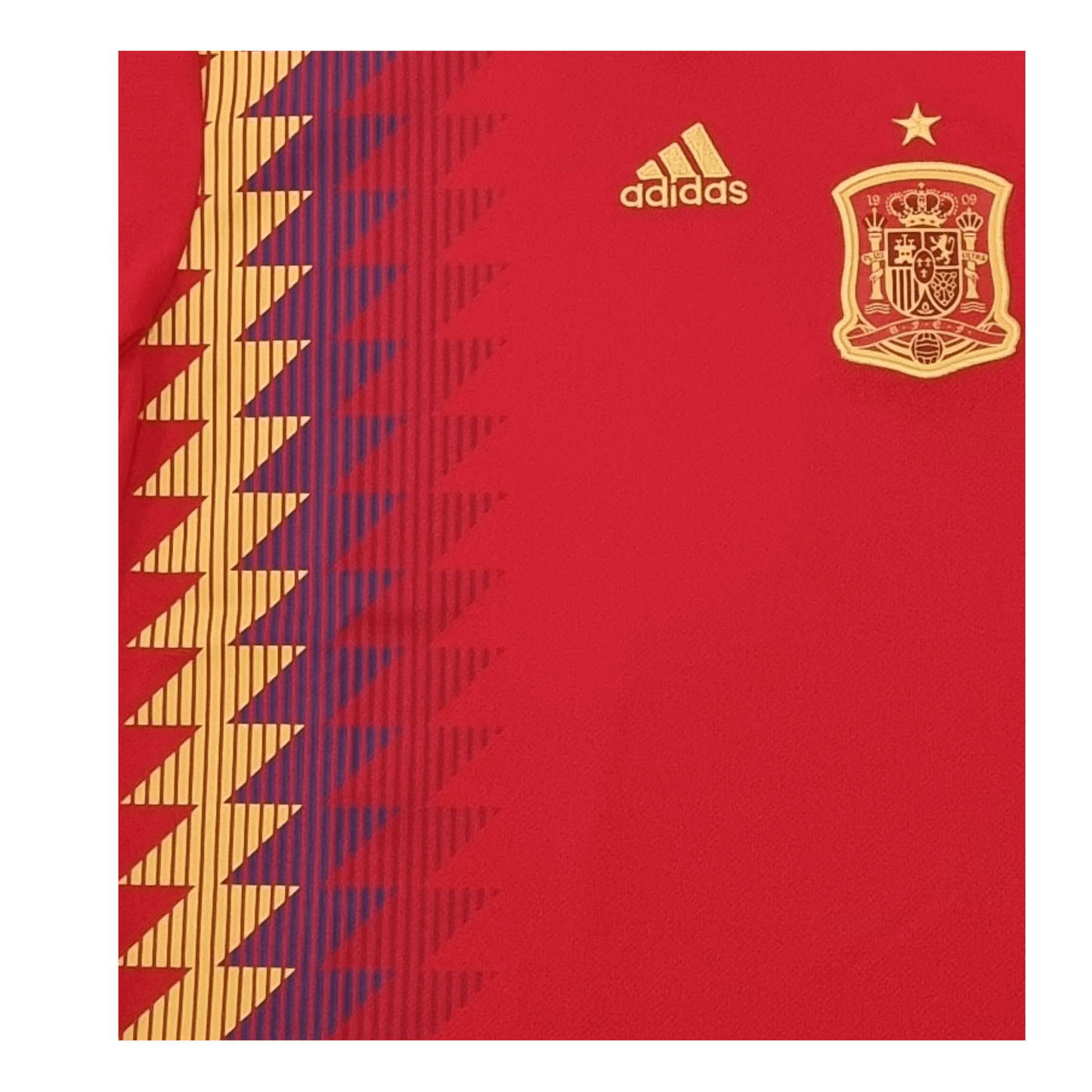 Spain 2018 Home Jersey Front Logo | Upcycled Locker